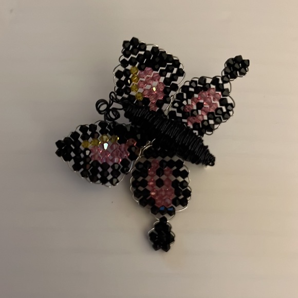 Mindy Lam Jewelry Mindy Lam Crystal Beaded Butterfly Pin Brooch New